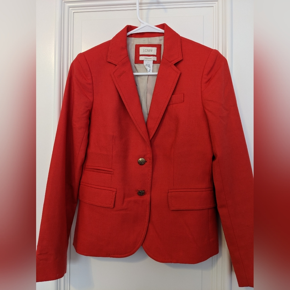 JCrew Schoolboy Muted Red Blazer
